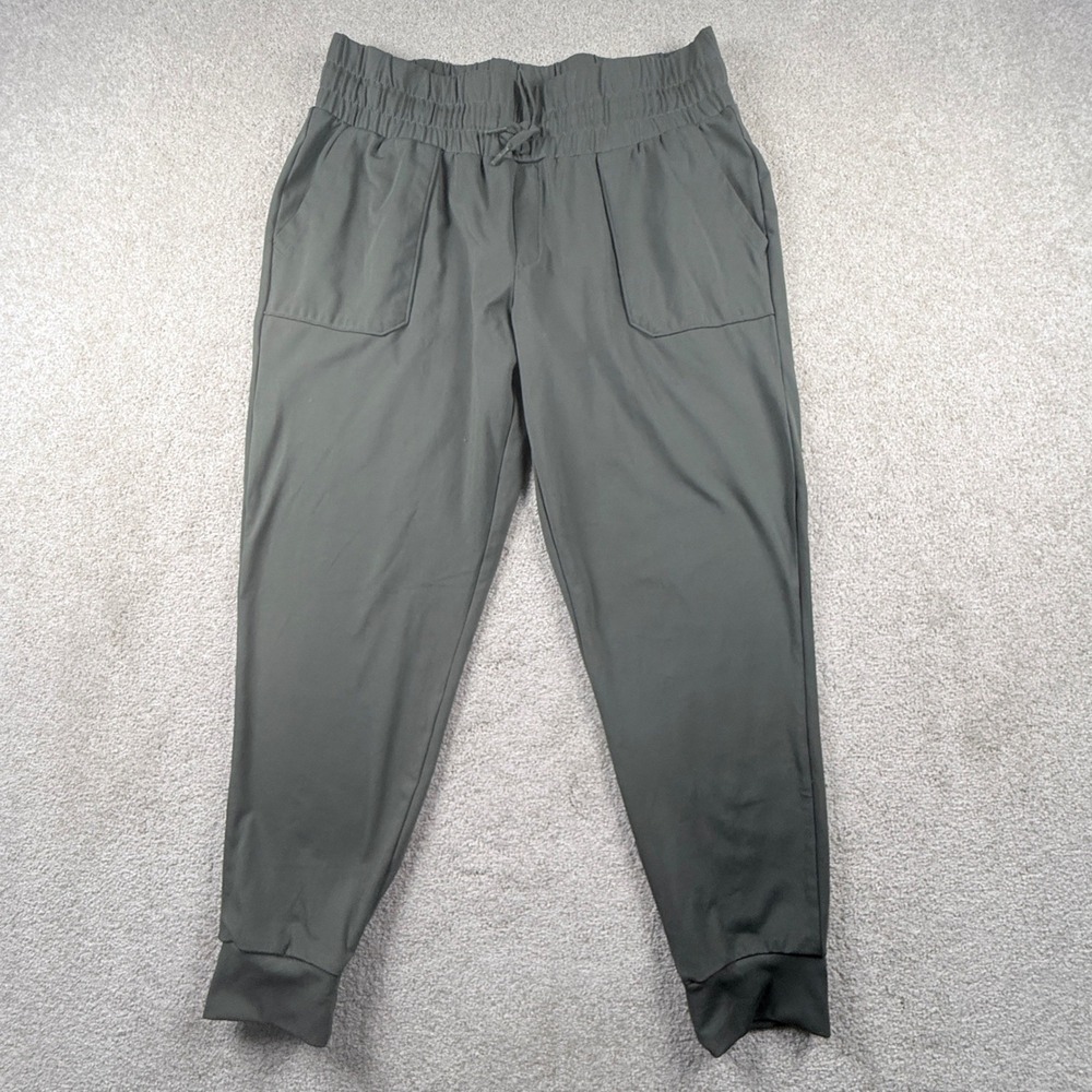 Mondetta Joggers Women L Green Excellent Performance Luxury Drawstring Pockets